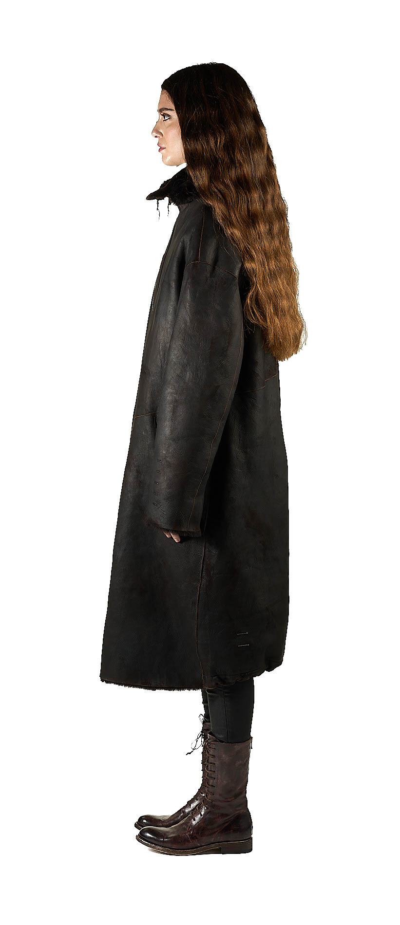 DANIELE BASTA LEATHER AND SILVER JACKET